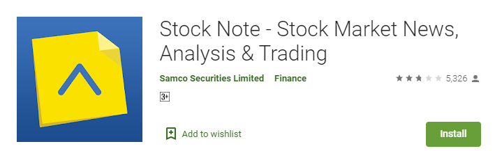 StockNote is SAMCO
