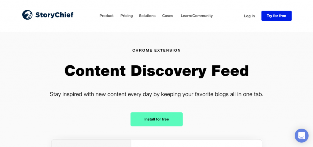 Content Discovery Feed Chrome extensions for content marketers