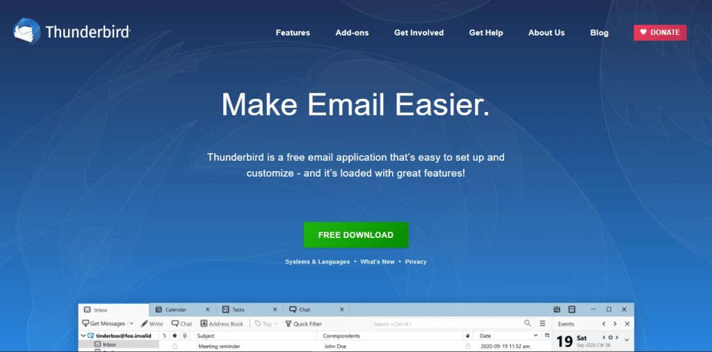 Thunderbird - Free email client for Windows