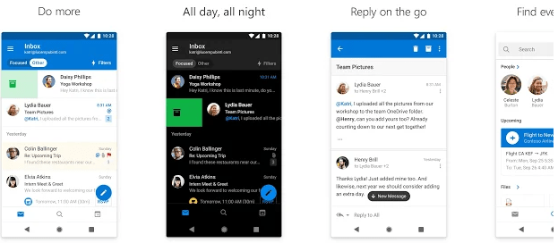 Windows email client on Android