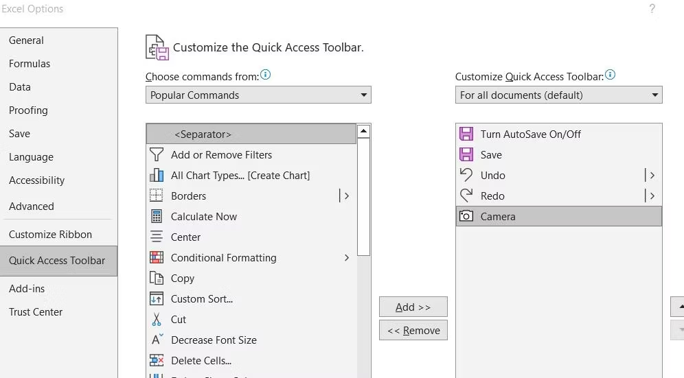 Add Screenshots to Your Excel