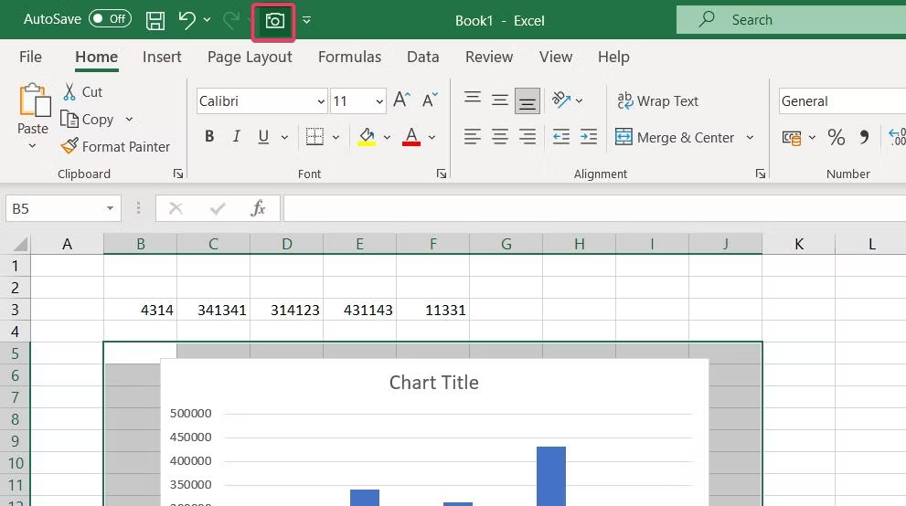 Add Screenshots to Your Excel